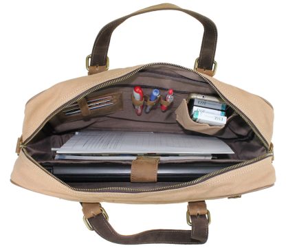 Casual Canvas Laptop Crossbody Bag - Image 3